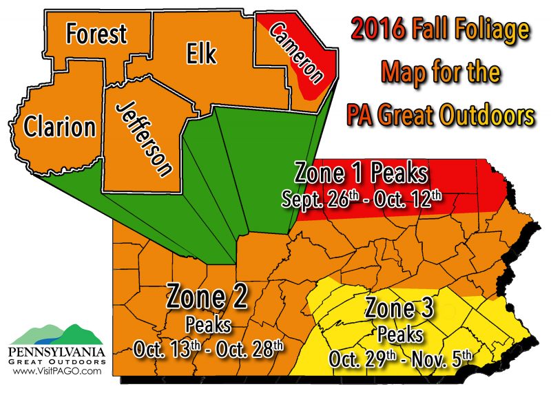 Fall Foilage Map